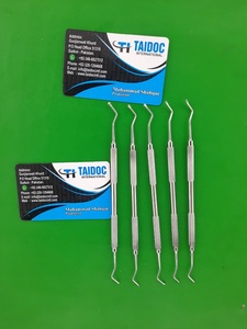 Juego de Instrumentos Dentales Manuales de Acero Inoxidable de Doble Punta para Endodoncia y Restauración, 10 Piezas Reutilizables y Autoclavables - Product Image 4