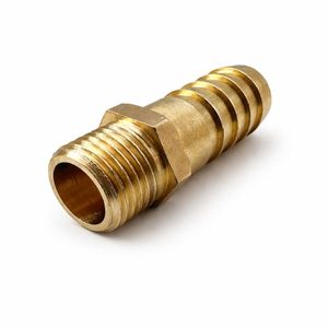Conector de latón para manguera, rosca macho de 1/4" a boquilla de manguera de 1/2", conector de tubería AOL-013 - Product Image 3