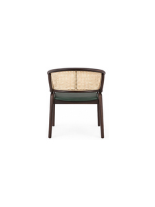 Sillón moderno tapizado en madera con patas de madera, asiento y respaldo cómodo, diseño minimalista para muebles de sala de estar - Product Image 4