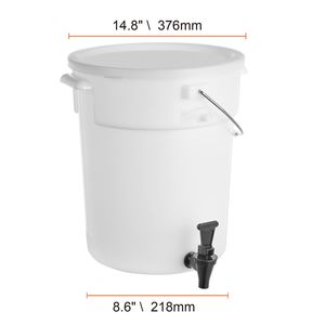 Dispenser per Bevande in Plastica da 5 Galloni con Rubinetto e Coperchio per Feste - Dispenser per Succhi, Tè Freddo, Limonata - Product Image 6
