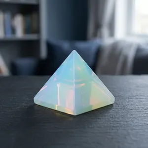 Pyramide en opalite naturelle, pierre de guérison, énergie Feng Shui, décoration de méditation, fabricant et fournisseur en gros d'Inde - Product Image 4