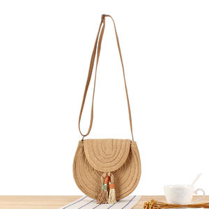 Natural Handmade Round Jute Tote <b>Bag</b> Eco Friendly Women Fashion - Product Image 6