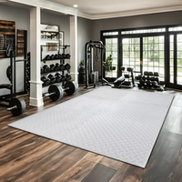 Tapis de sport en EVA durable et inodore, 60 cm x 60 cm, épaisseur 10 mm, dureté 40 degrés, absorbant les chocs, antidérapant, imperméable, lavable
