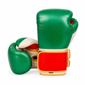 Gants en cuir à lacets de qualité supérieure pour l'entraînement au Muay Thai, 12 oz, logo personnalisé, confortables pour la boxe - Product Image 5
