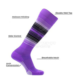Winter Knitted Non-Slip Seamless Soccer <b>Socks</b> 100% <b>Wool</b> Cuff Logo for Training Matches and Daily Outdoor Activity Comfort Use - Product Image 3