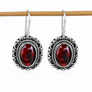 Pendientes Colgantes Clásicos de Plata Oxidada con Amatista, Regalo de Aniversario para Mujer, Venta al por Mayor, Proveedor ARTS - Product Image 4