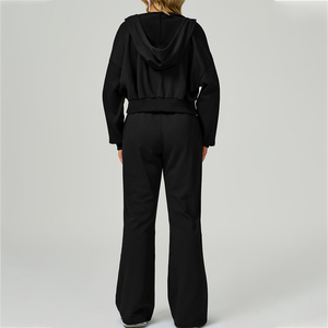 Conjunto Deportivo de 3 Piezas para Mujer, Cintura Alta, Transpirable, Sin Costuras, Spandex/Nylon, Leggings, Chaqueta de Gimnasio, Pantalones de Yoga, Venta al Por Mayor - Product Image 5