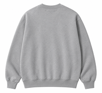 Sweat-shirt pour homme, coupe ample, couleur unie, imprimé lettres, pull décontracté, en molleton, coton tricoté, respirant, avec poche, style hiver