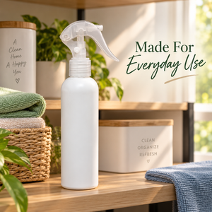 Botella con Pulverizador Recargable de 200 ml de HDPE |   Contenedor de Spray de Plástico Resistente para Limpieza del Hogar, Cuidado del Hogar y Productos Multiusos - Product Image 4