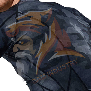 New Arrival Men's Rash Guard <b>Compression</b> <b>Shirts</b> Breathable Spandex/Polyester Material Full Sleeve Quick Dry <b>Compression</b> <b>Shirts</b> - Product Image 3