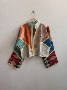 Wholesale Lot Of <b>Kantha</b> Quilted Handmade Boho <b>Jacket</b> Vintage Reversible One Size <b>Jacket</b> - Product Image 5