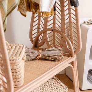 Porte-vêtements en rotin, présentoir à vêtements, best-seller, rangements pour vêtements, prix compétitif - Product Image 5