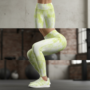 Leggings de yoga confortables et élégants pour les fêtes, avec un design imprimé personnalisé, leggings de course et de jogging personnalisés - Product Image 3