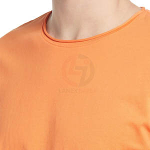 เสื้อยืดผู้ชายทรงหลวม สีตามสั่ง เนื้อผ้าฝ้าย 100% เรียบลื่น เหมาะสำหรับใส่ลำลองในชีวิตประจำวัน - Product Image 4