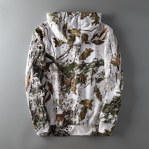 Sweat à capuche imprimé camouflage pour homme, manches longues, vêtements de chasse d'hiver, veste en polyester respirant, softshell, taille adulte - Product Image 4