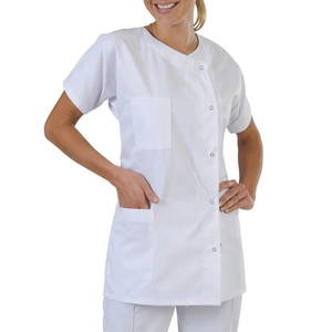 Hot Selling Women's Custom Logo Print Nursing <b>Scrubs</b> Set Jump Suit Surgical Wholesale Hospital <b>Scrubs</b> Suit Doctors - Product Image 2