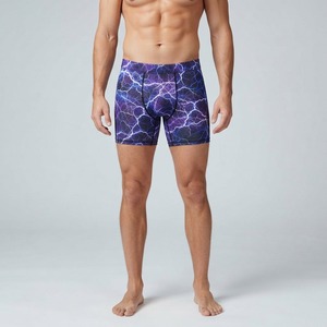 Boxers pour hommes imprimés sur mesure, matière extensible respirante, motif en sublimation intégrale, tissu doux, coupe confortable et flexible - Product Image 2