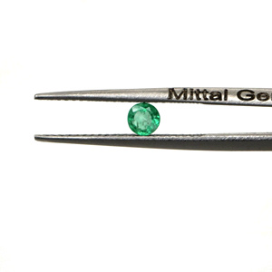 Esmeraldas naturales de Zambia calibradas, redondas de 4.5 mm, piedras preciosas facetadas sueltas para la fabricación de joyas, listas para usar. - Product Image 2