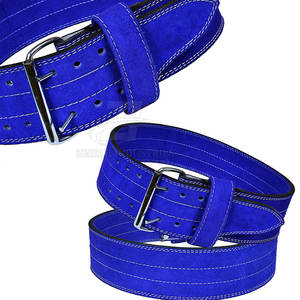 Ceinture en cuir pleine fleur cousue à la main PIHA Sports PS-LB-04 Artisan, boucle en laiton massif Horween Chromexcel, bords polis à la main - Product Image 3