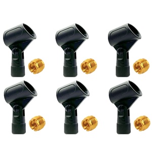 ที่ยึดไมโครโฟนแบบ 5 แกน 6 ชิ้น พร้อมอะแดปเตอร์สกรู 5/8 ถึง 3/8 นิ้ว - Product Image 1