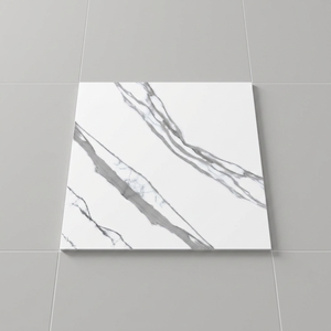 Azulejos de Porcelana con Efecto Mármol y Granito, 600x600mm, Acabado Brillante, para Pisos Interiores, con Garantía de por Vida, 10mm de Espesor - Product Image 1