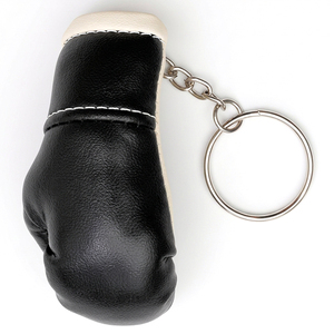Promotional High Quality Soft Stainless Steel & PU Leather Light <b>Mini</b> Boxing Glove Keychain-Custom Color & Letterpress <b>Printing</b> - Product Image 3