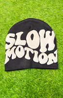 Bonnet unisexe d'hiver respirant et chaud avec impression en relief, 100 % acrylique, ajustable, style streetwear