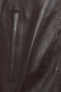 Mens Handmade Lambskin <b>Leather</b> Bomber <b>Jacket</b> Classic Varsity Style <b>Genuine</b> <b>Leather</b> <b>Jacket</b> - Product Image 4