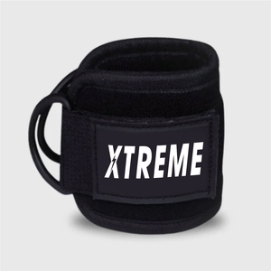 Correa de Tobillo Ajustable y Transpirable para Gimnasio, con Logotipo Personalizado, Autoadhesiva, de Spandex y Nailon, Protección para Máquinas de Cable, con Cordones - Product Image 1