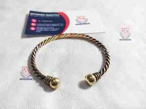 กำไลทองแดงบริสุทธิ์ 99.9% สำหรับบำบัดด้วยแม่เหล็ก เหมาะสำหรับการทำสมาธิและการไหลเวียนโลหิต ขนาดฟรีไซส์ ใช้สำหรับโยคะและการฝึกสติ - Product Image 4