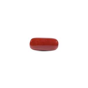 Coral rouge naturel ovale cabochon 8,6 carats, pierre précieuse en vrac pour bijoux fins - Product Image 2