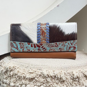 Portefeuille de grande capacité pour femmes en cuir de vachette véritable multi-porte-cartes portefeuille de haute qualité Style de mode longue pochette pour les femmes - Product Image 4