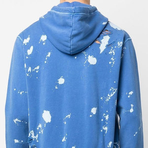 Vente en gros de sweats à capuche vintage pour hommes, en coton lourd, en molleton français, surdimensionnés, avec impression 3D et tie-dye pour l'hiver - Product Image 6