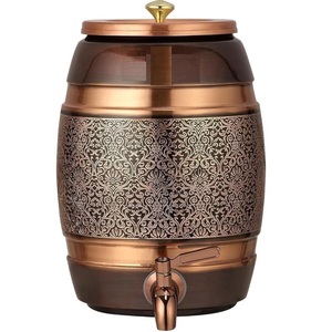 Copper <b>Water</b> Storage Dispenser <b>5L</b> with Faucet Beverage Dispenser Copper Drink Container for Catering Hotel Wholesale - Product Image 4