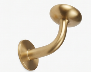 Minimalist Wall Mounted Metal <b>Hook</b> Gold Color Rust Resistant Single <b>Hook</b> for Clothing Storage Elegant Home Accent - Product Image 4