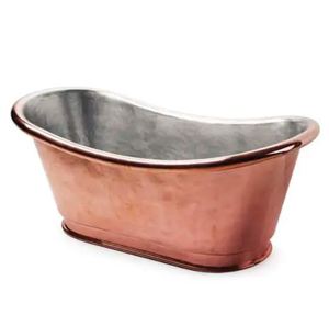 Bañera Independiente de Cobre con Patas, Acabado Bronce Aceitado, Bañera Rectangular Clásica para Hogar y Hotel - Product Image 6