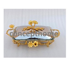 Plat de service à riz pour mariage en acier inoxydable, chauffe-plats, design martelé artisanal, moderne, logo personnalisé accepté, style occidental, support pour 100 pièces - Product Image 5