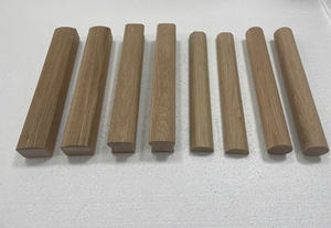 ราวจับไม้เนื้อแข็งแบบร่วมสมัย ราวจับบันไดไม้โอ๊คแดงและระเบียง ติดตั้งง่าย ระเบียงอพาร์ทเมนท์ ราวบันไดระเบียง - Product Image 4