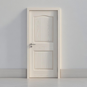 Porte d'entrée moderne pour la maison, résistante aux fissures et aux termites, garantie 1 an, en MDF massif avec placage bois, pour usage domestique et bureautique. - Product Image 3