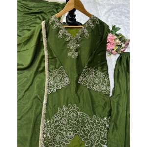 Conjunto Dupatta hermoso y parte inferior superior de ropa de fiesta para mujer de diseñador - Product Image 5