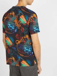 เสื้อยืดผู้ชายลายกราฟิกนามธรรม พิมพ์ลายแบบซับลิเมชั่น แขนสั้น คอกลม ทรงปกติ ผ้าถัก 100% สไตล์สตรีทแวร์ - Product Image 2