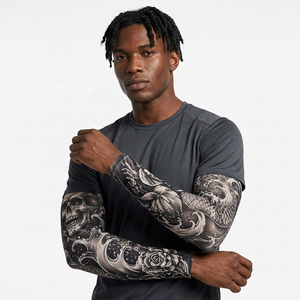 Manchons de bras personnalisés imprimés en 3D, protection solaire UV, en soie glacée sans couture, rafraîchissants, pour le cyclisme et les sports de plein air - Product Image 1