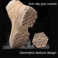 Botas de Senderismo para Hombre, de Cuero, Impermeables, con Cierre de Cordones, Ligeras y Cómodas para Trabajo y Excursionismo