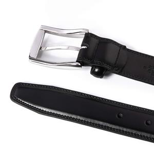 Cinturón de Cuero para Hombre, Cinturón Formal Clásico con Hebilla de Metal, Cinturón Ajustable para Hombre, Duradero, Moldeado en una Sola Pieza - Product Image 3