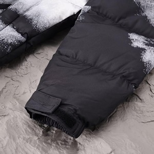 Custom Winter Warm Bubble Puff <b>Jacket</b> Jacquard Zip Funnel Neck Women Tapestry Puffer <b>Jacket</b> Canvas Fabric Casual Puffer Women - Product Image 4