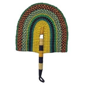 Coloré Naturel Feuille De Palmier Ventilateur À Main Pas Cher Papier Souvenir Peint Décoration Modèle Lanterne Artisanat Modèles Style Promotionnel - Product Image 1