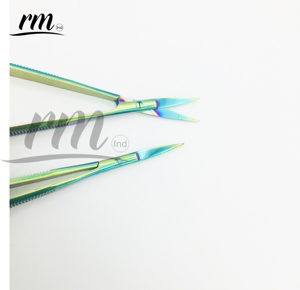 Tijeras de acero inoxidable de marca privada Spring Scissor, tijeras curvas para cejas, herramientas de mantenimiento de paisajes para plantas acuáticas - Product Image 5