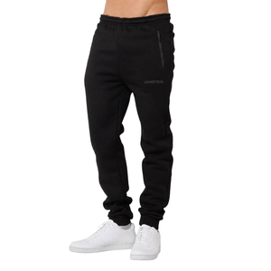 Customized <b>Mens</b> Tapered <b>Trousers</b> Zipper Pocket <b>Elastic</b> Waist Athletic Streetwear Pants OEM Sportswear Factory Wholesale Supplier - Product Image 1
