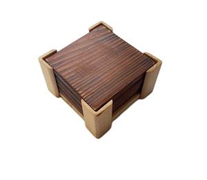 Posavasos creativos para mesa de comedor, posavasos de madera de acacia, posavasos de mesa de madera para tazas, mesa de comedor - Product Image 3