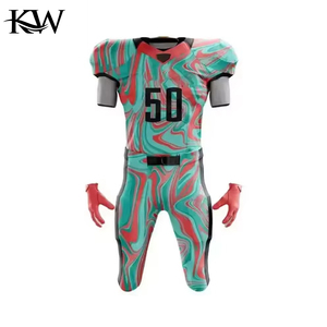 Conjunto de Uniforme de Fútbol Americano Personalizado, Pantalones y Camiseta de Primera Calidad, Tejido de Malla Transpirable, Ligero, de Secado Rápido, Precios Económicos - Product Image 1